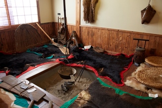 マタギ資料館の展示物